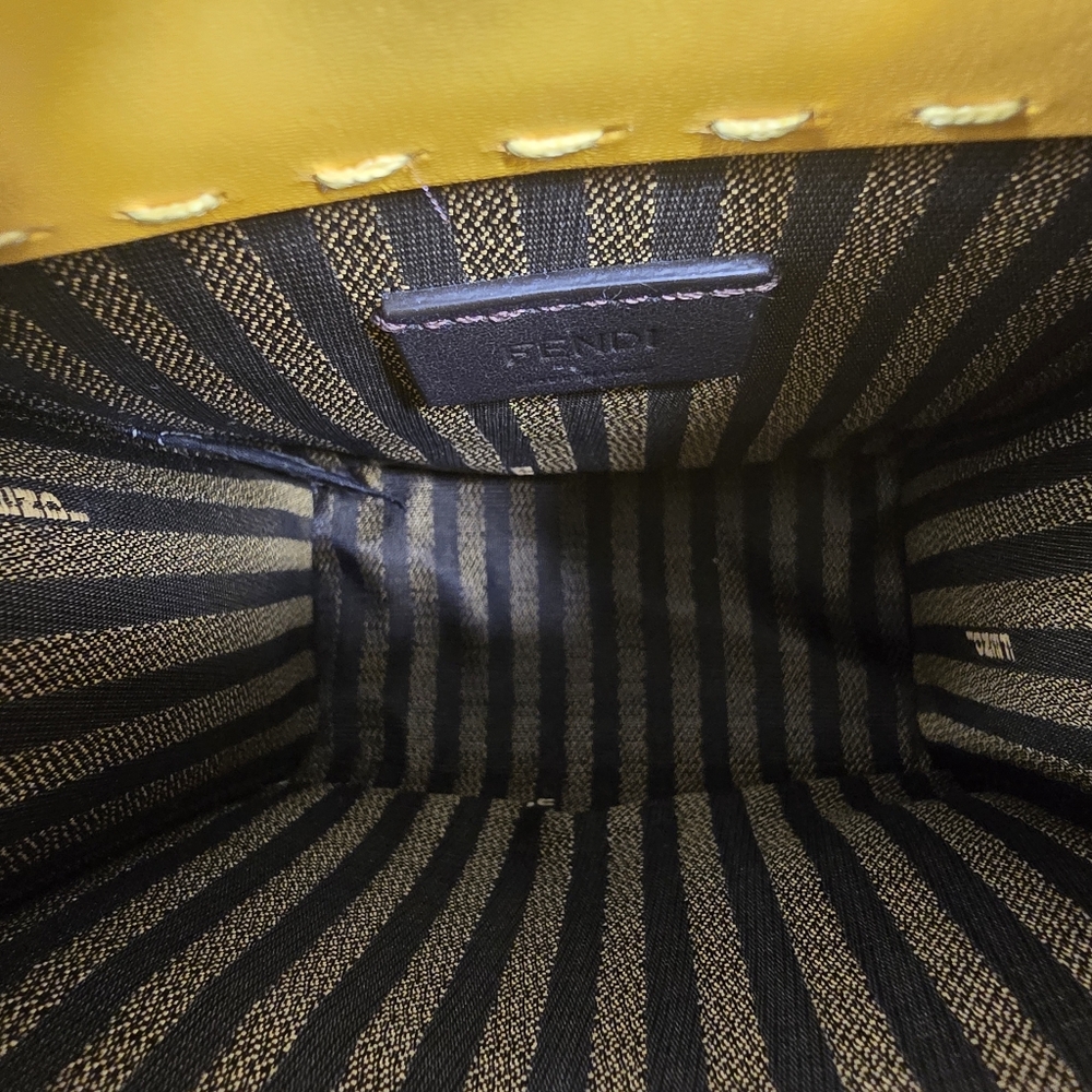 Fendi Yellow Mini Shopper Tote - Picture 8 of 10